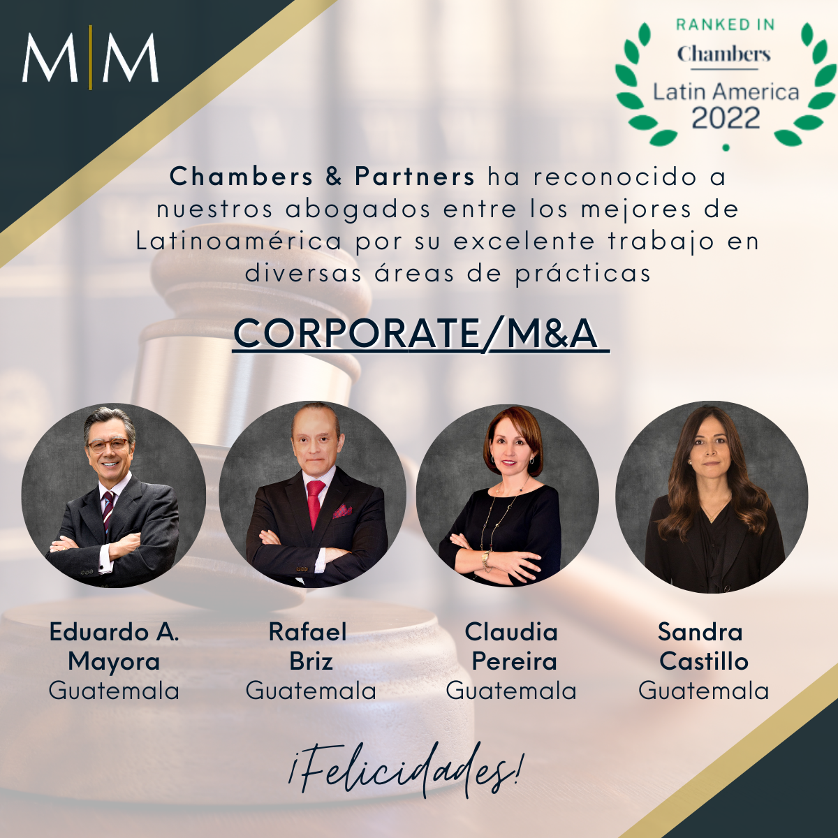 You are currently viewing M&M Reconocimiento- Chambers & Partners “Corporate – M&A”