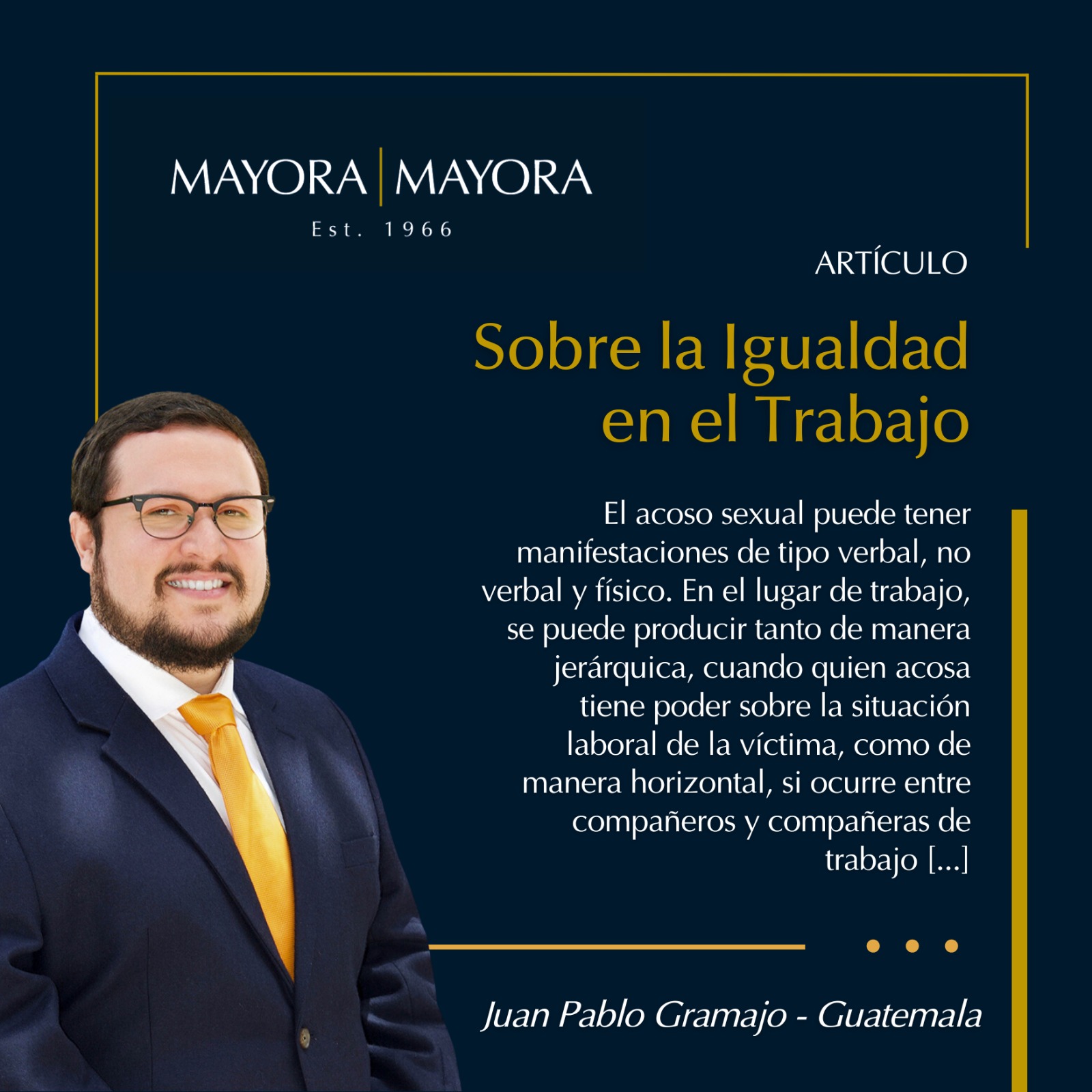 Read more about the article Sobre la Igualdad en el Trabajo