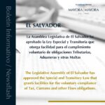 EL SALVADOR – Boletín Informativo