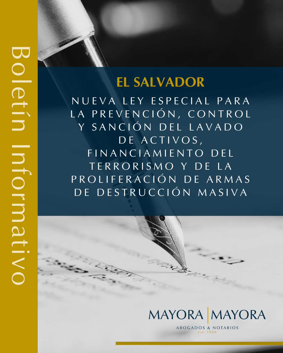 Read more about the article Nueva Ley Especial para la Prevención, Control y Sanción del Lavado de Activos, Financiamiento del Terrorismo y de la Proliferación de Armas de Destrucción Masiva